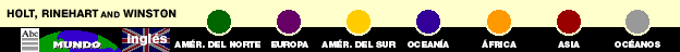 Tabla de navegaci&oacute;n con los enlaces con el &iacute;ndice del sitio de Web, la versi&oacute;n inglesa de esta p&aacute;gina, y los mapas de los continentes y los oc&eacute;anos
